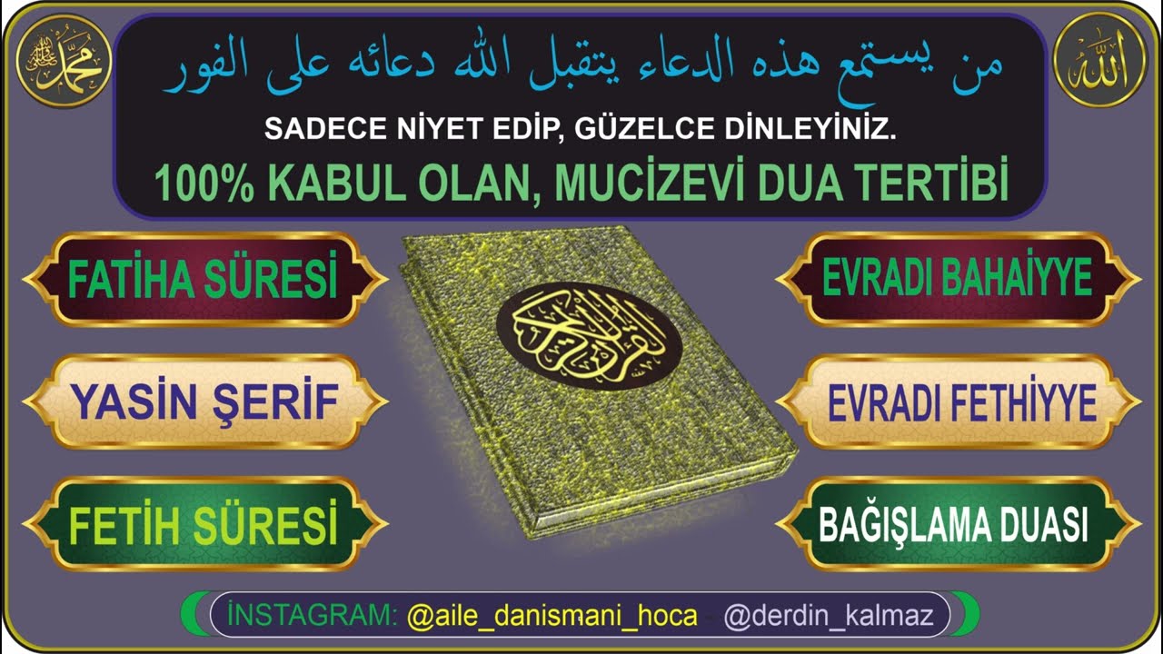 DUASI KABUL OLMAYAN KALMAYACAK - EN TESİRLİ DUALAR. - KİM NE NİYETLE DİNLERSE, İSTEĞİ KABUL OLUNUR