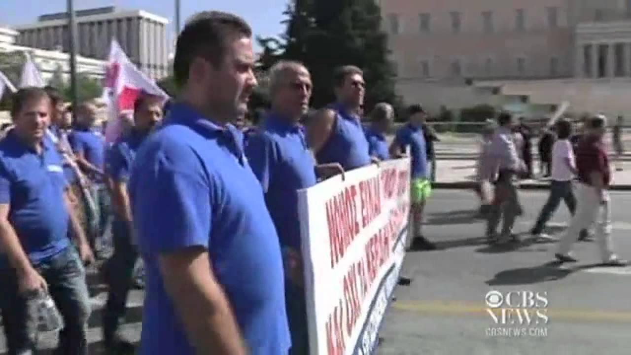 A day of protest and violence in Athens