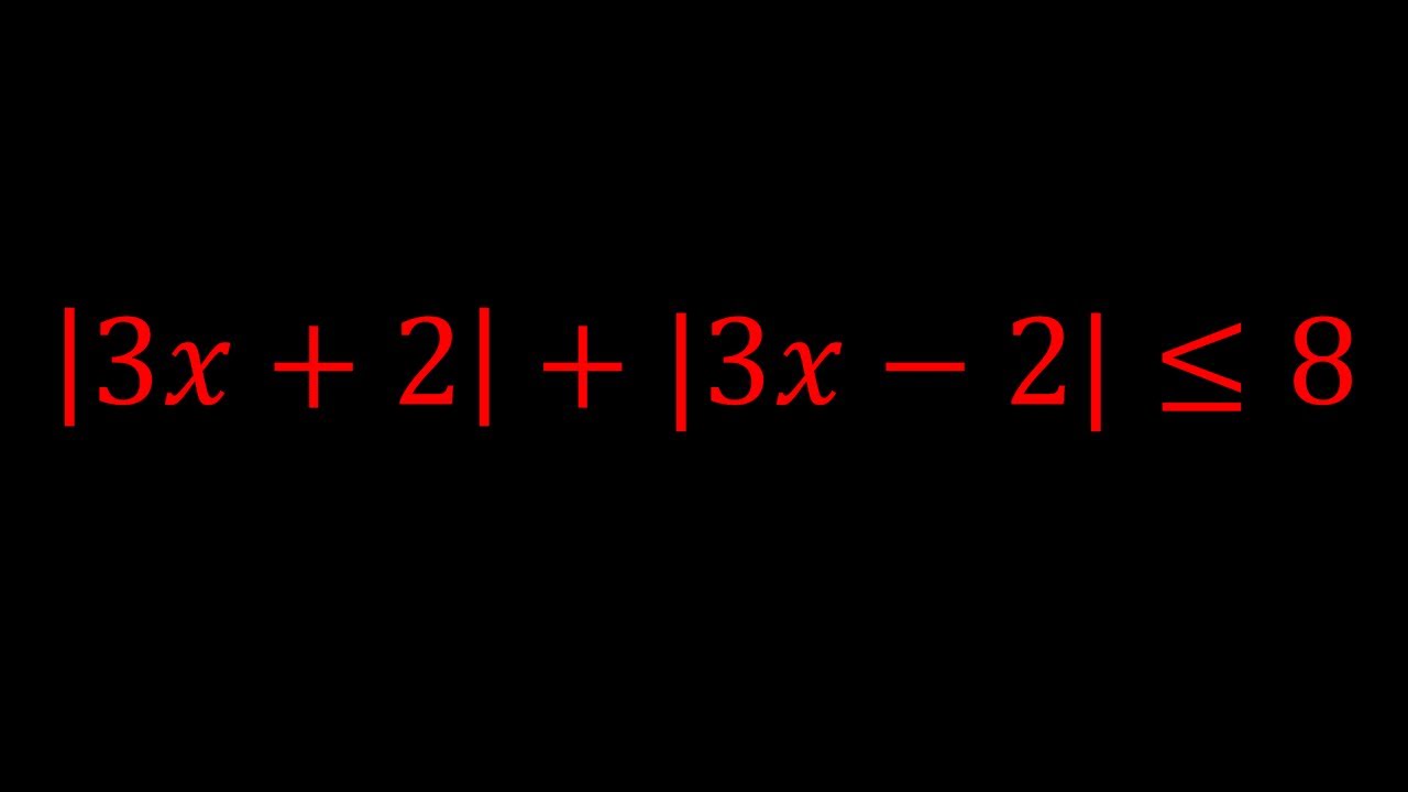 Solving Modulus Inequality
