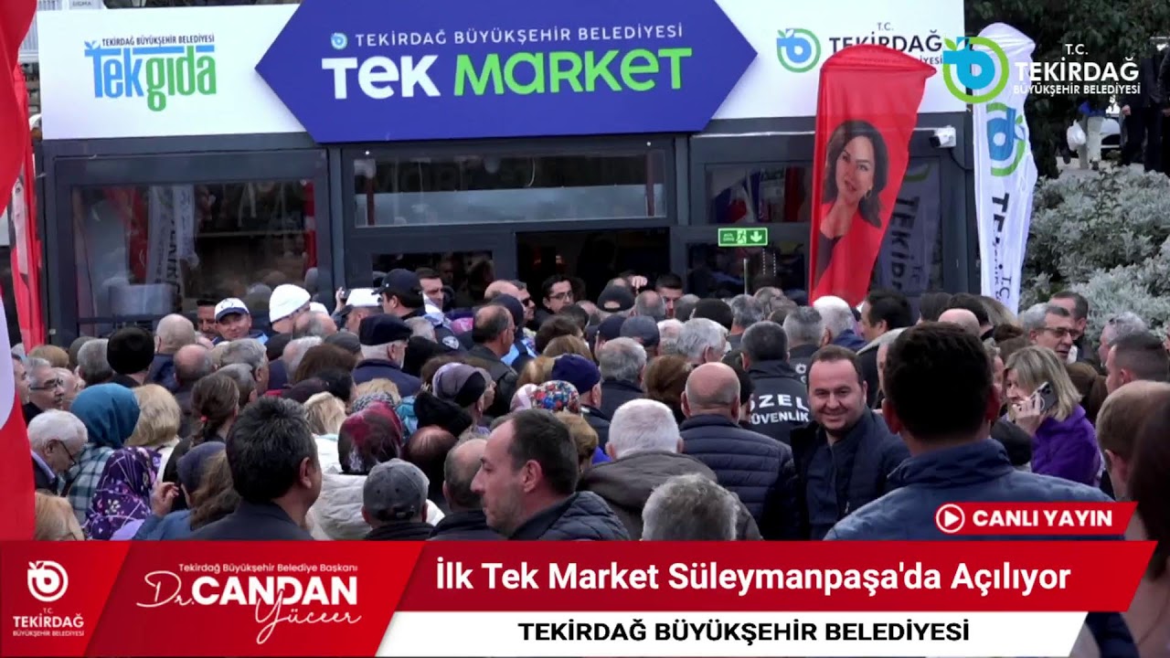 İLK TEK MARKET SÜLEYMANPAŞA'DA AÇILIYOR