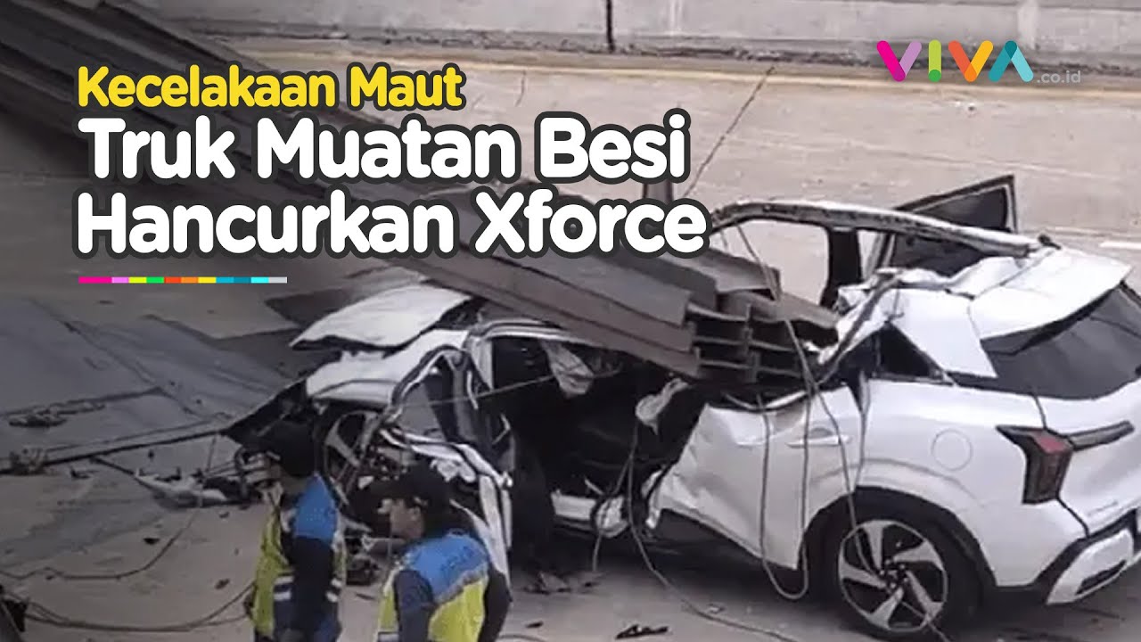 Detik-Detik Kecelakaan Maut Truk Bawa Baja hingga Mobil XForce Tak Berbentuk