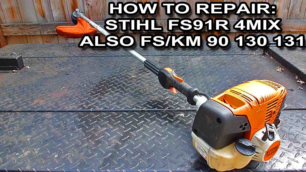 Как отремонтировать Stihl 4Mix FS KM 90 91R 130 131R с неисправным карданным валом и корпусом бар...