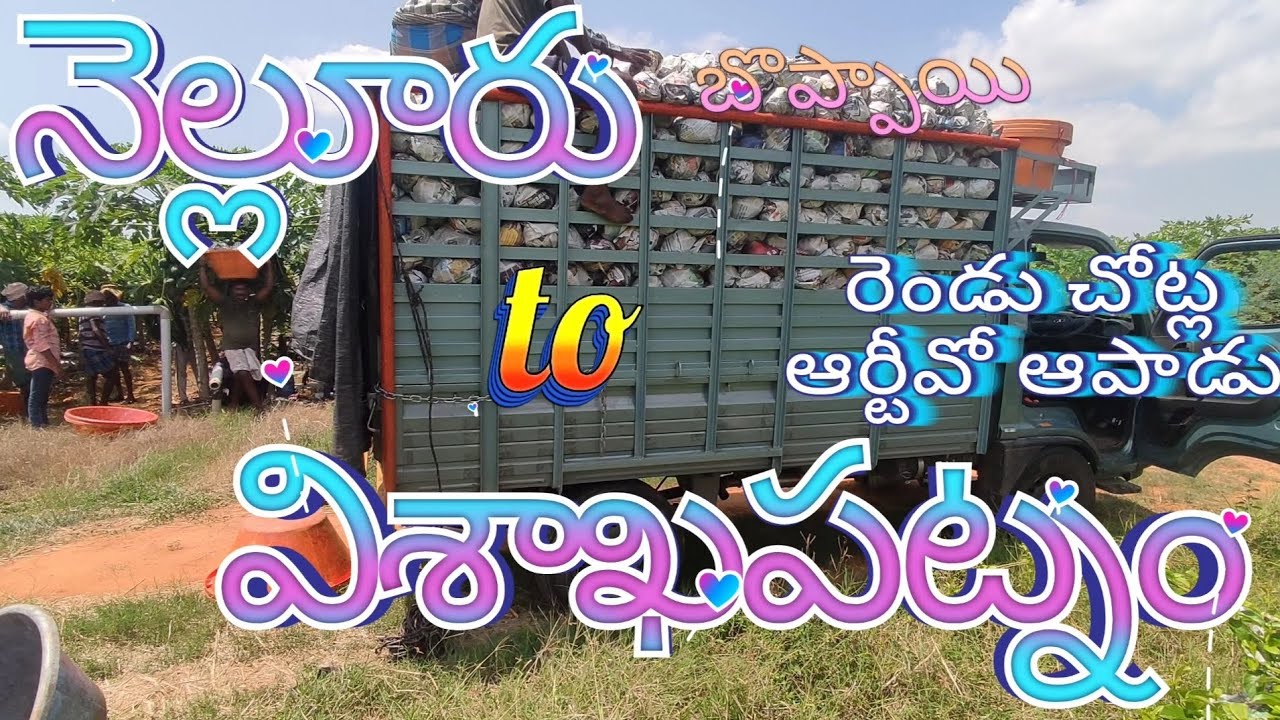 Nellure to vishakapatnam boppay load#transporting drivers life