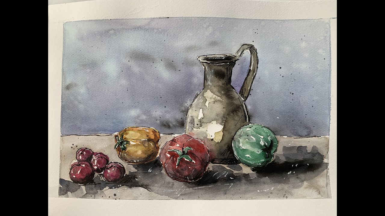 Suluboya Natürmort Çizimi / Winsor&Newton