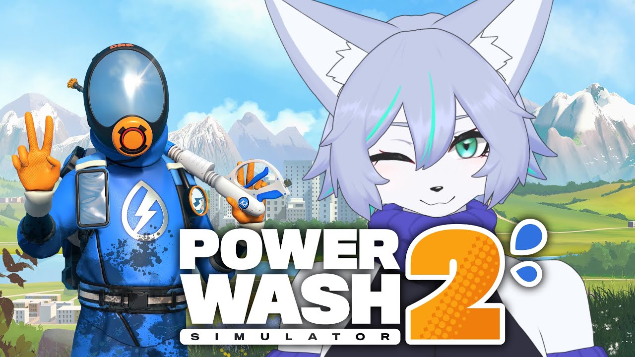 【PowerWash Simulator 2】#9 Wash再び【Vtuber/真咬ハチ】
