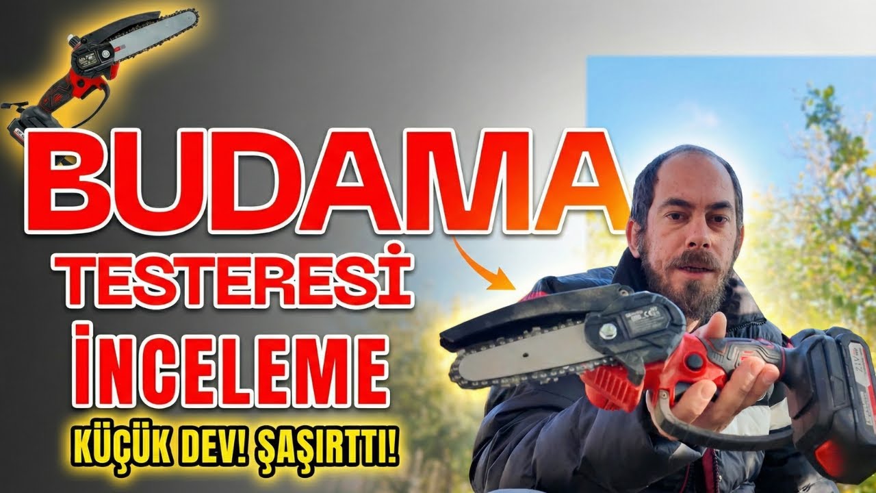 Şarjlı Budama Testeresi İnceleme Kurulum Kullanım yağlama test | kimmer plus
