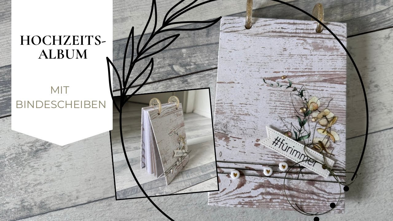 Anleitung/Tutorial Discbound Mini Album, Scheibenring Bindung, Hochzeitsalbum, Planer Disc Bindung