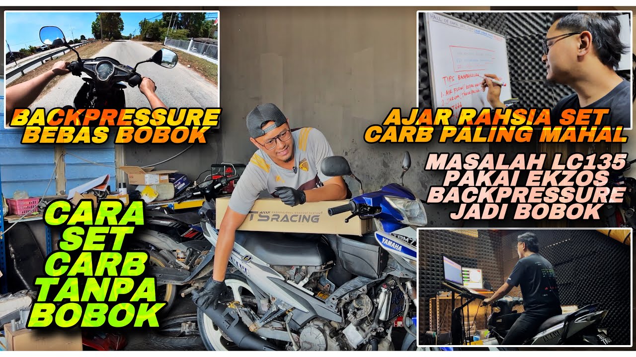 CARA SET CARB PAKAI EKZOS BACKPRESSURE(BP) | MASALAH BOBOK PAKAI EKZOS BP | ILMU MAHAL SET CARB CUN