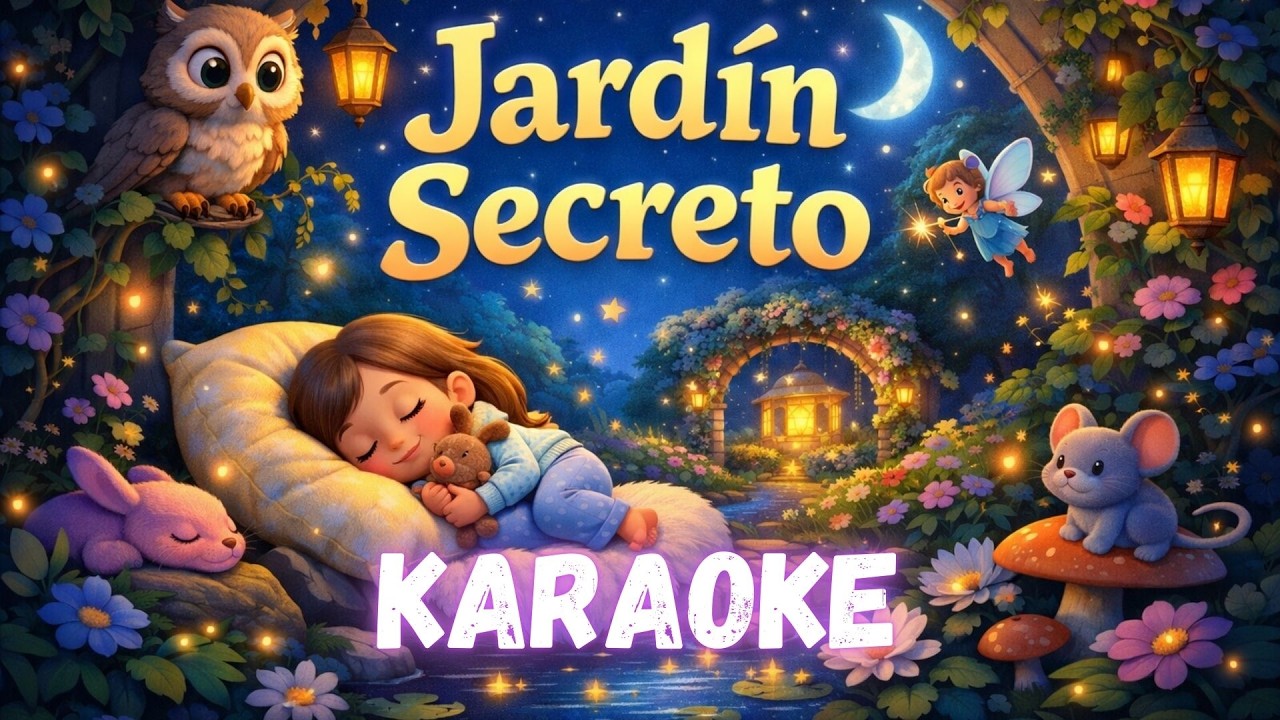 🌙🎤🕯️ **Jardín Secreto | Versión Karaoke – Canción de Cuna en Español** 💛✨