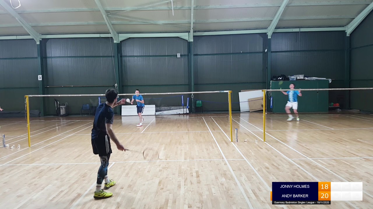 Guernsey Badminton | Singles League | Jonny vs Andy | 16/11/2020