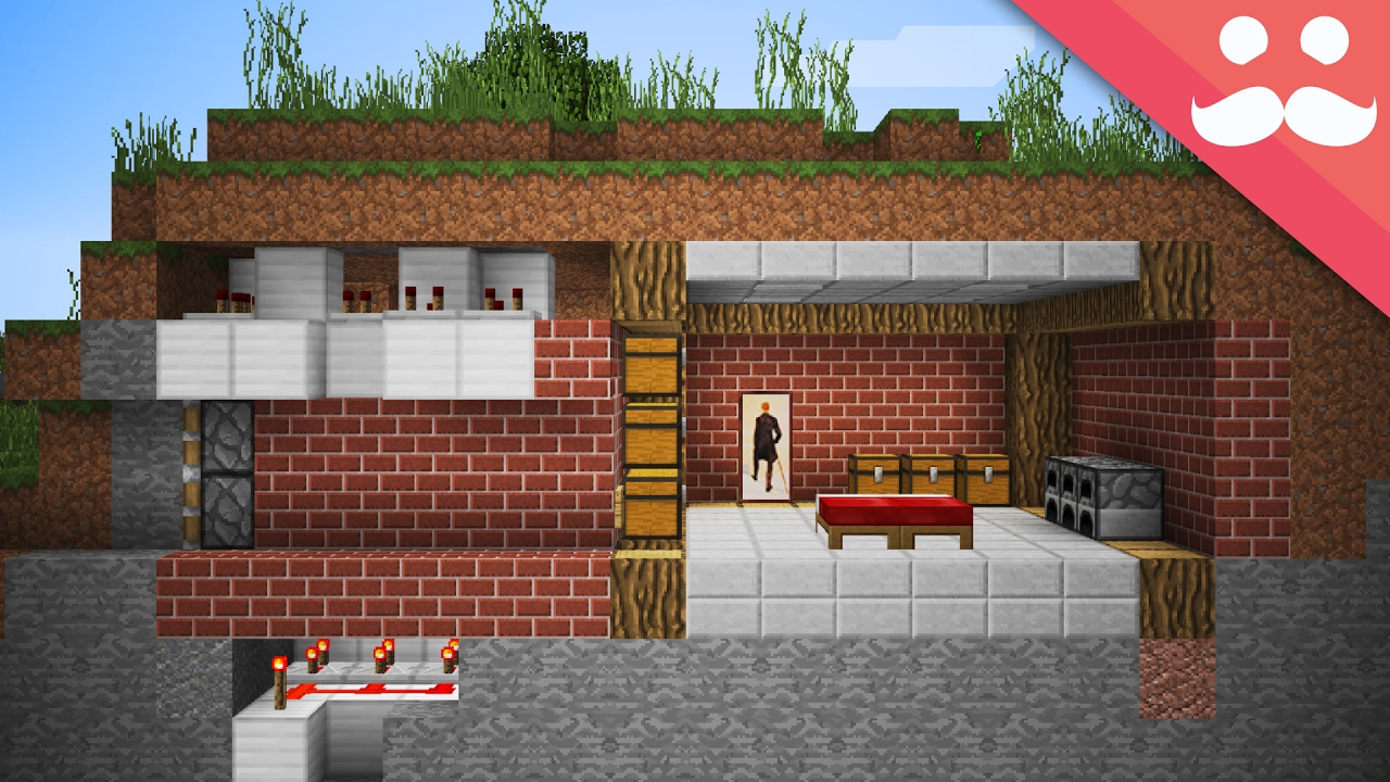 How to make a SECURE HIDDEN BASE in Minecraft!