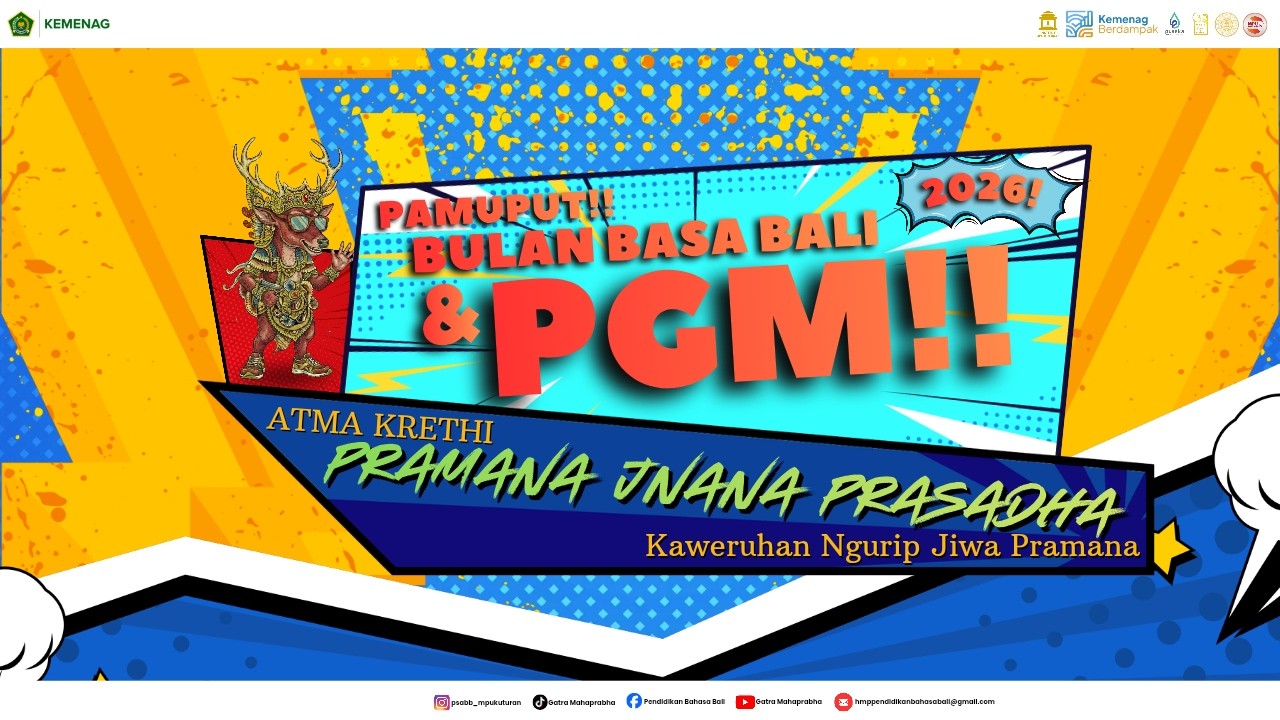 PEMUPUT BULAN BAHASA BALI 2026 DAN PGM