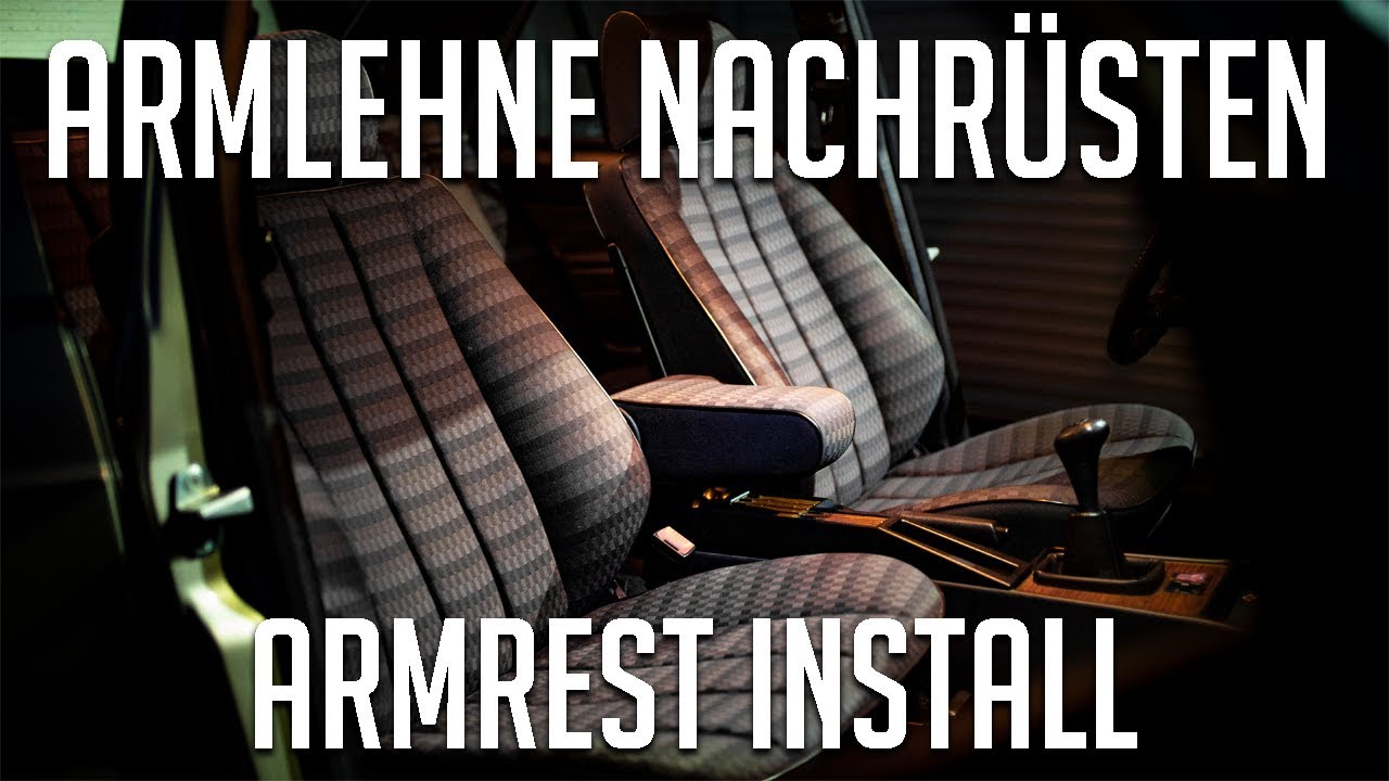 Mercedes Benz 190 W201 Mittelarmlehne nachrüsten | armrest install/upgrade | yourcrashismycash DIY