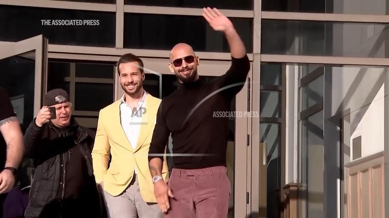 Tate brothers, who face human trafficking charges in Romania, have left for the US