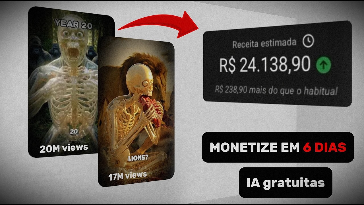 como criar vídeos de esqueleto 3D e ganhar muito dinheiro !