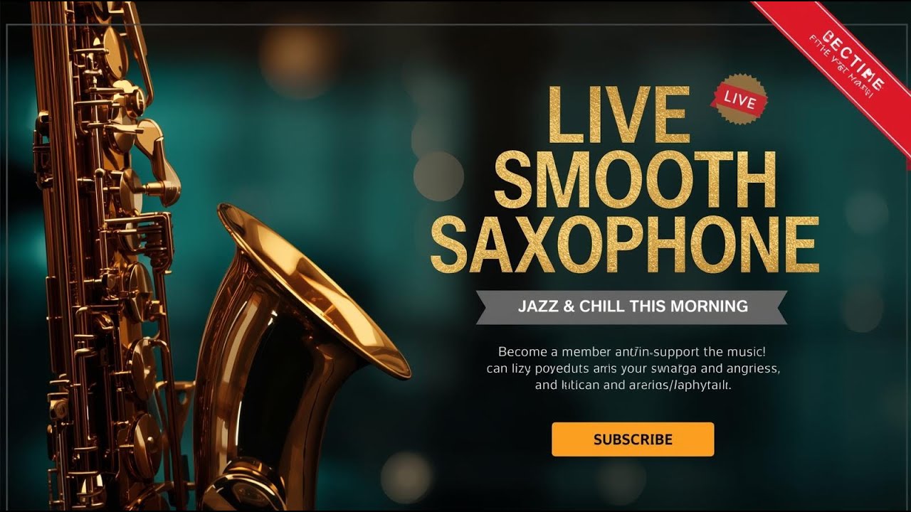 🔴 LIVE Morning Smooth Jazz Saxophone 🎷 Relaxing Music to Start Your Day (USA Morning)