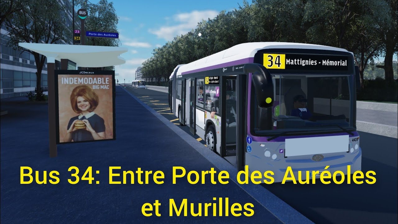 Bus 34: Entre Porte des Auréoles et Murilles