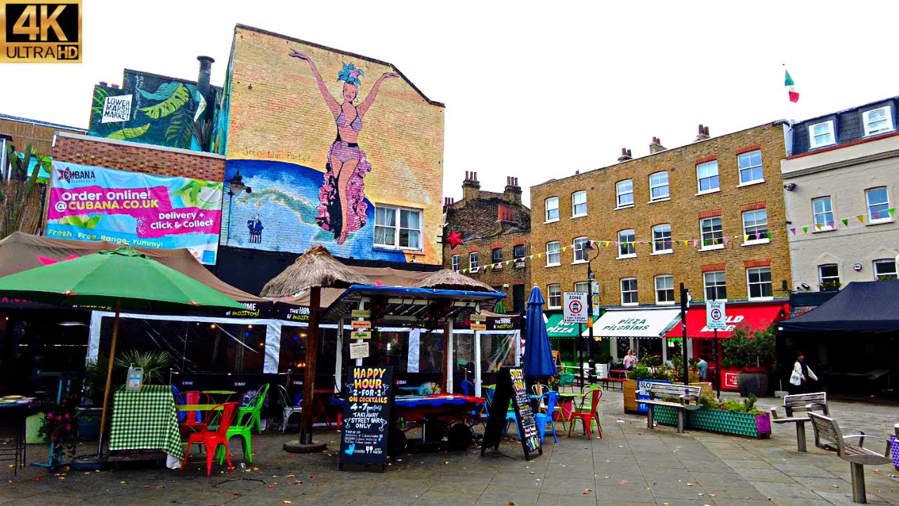 [4K]  London Walk - 🎭  Attractive Streets Behind Waterloo (The Cut & Lower Marsh)