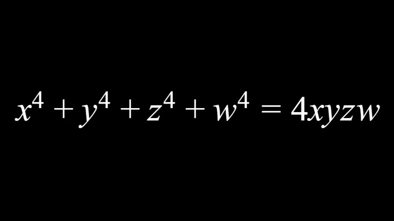 Solving a Quartic Equation with Four Variables