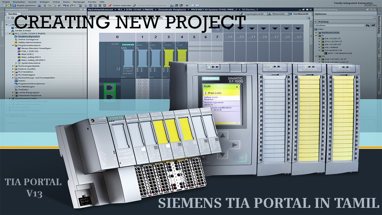 01 Siemens TIA Portal In Tamil - Creating New Project