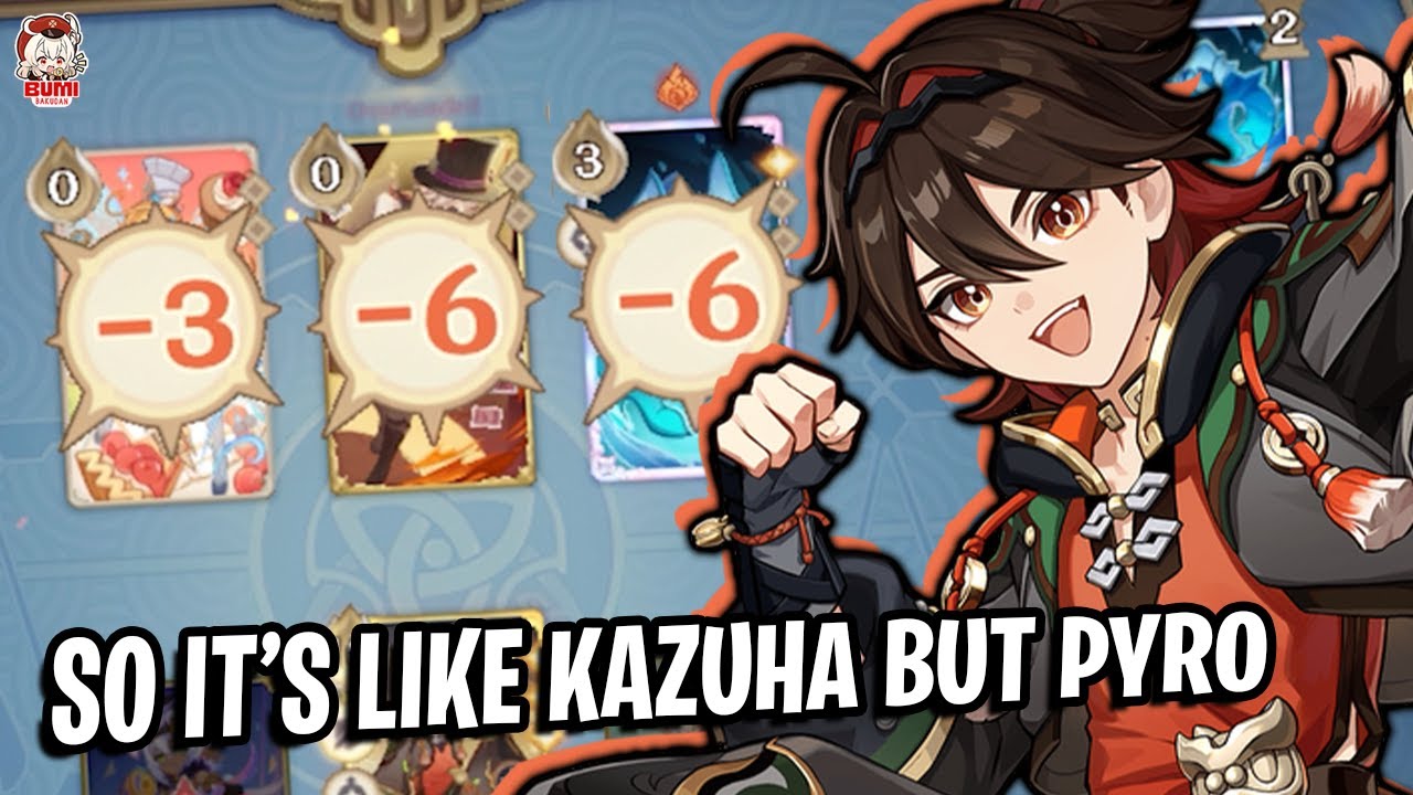 NEW Pyro Kazuha, I Mean Gaming Hypercarry | Genshin TCG