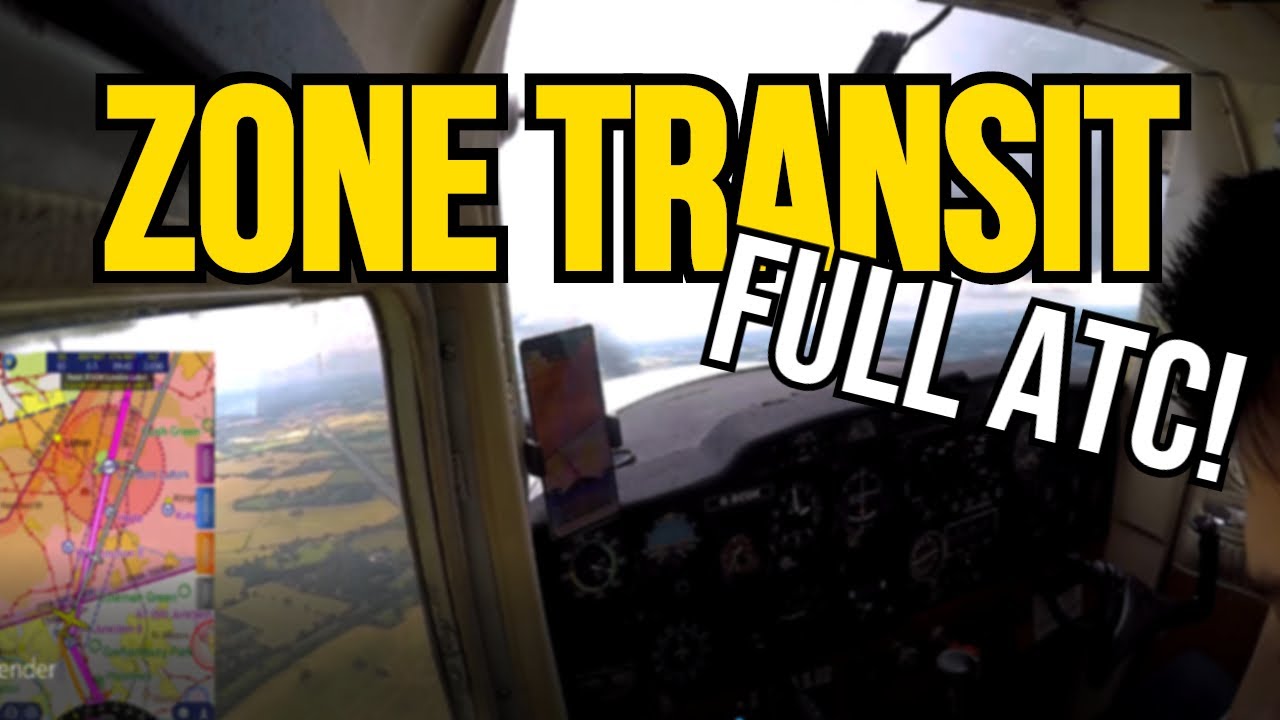 Luton control zone transit | FULL ATC | SkyDemon view