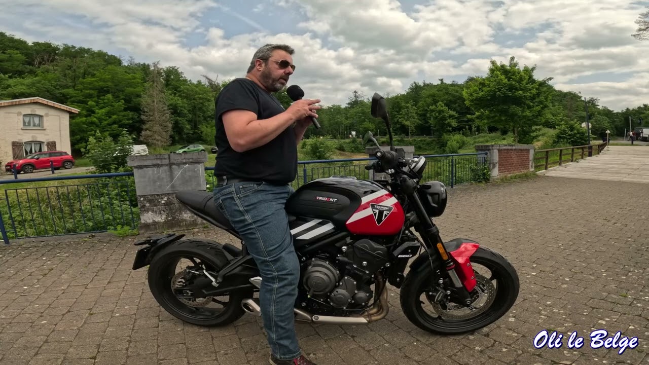 @Official Triumph Motorcycles Trident 660 2025, premier essai, premier coup de cœur !#triumph #trident660