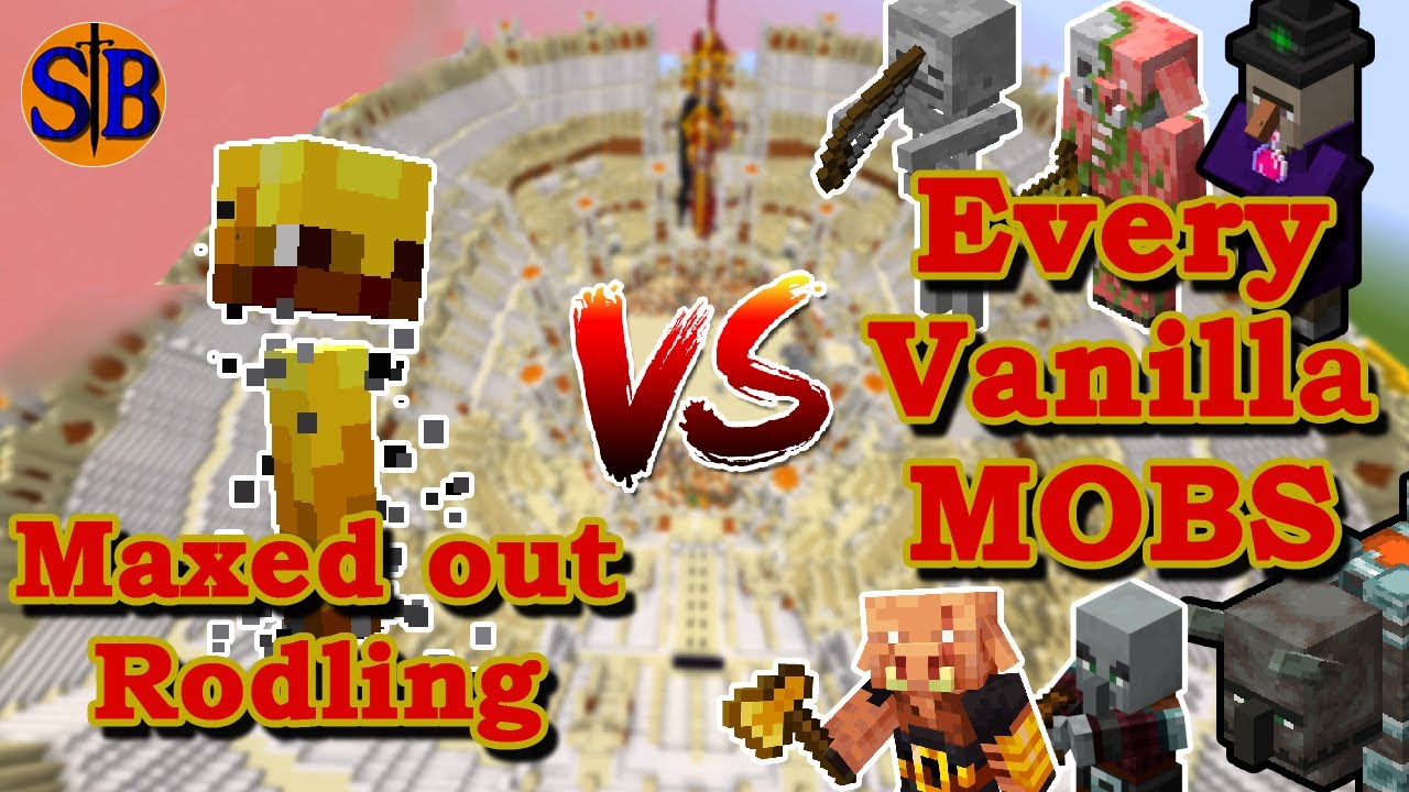 Maxed Out Rodling (Mutant More) vs Every Vanilla Mobs  | Minecraft Mob Battle