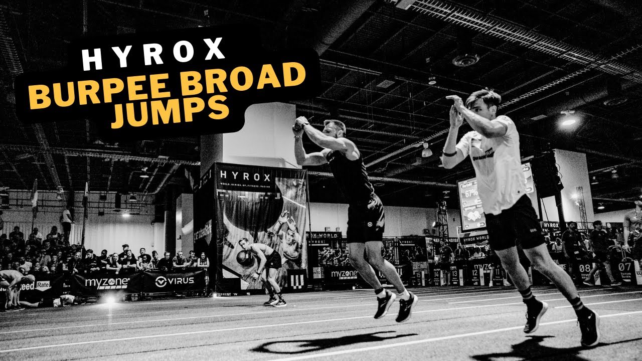 Техника прыжка в длину берпи HYROX