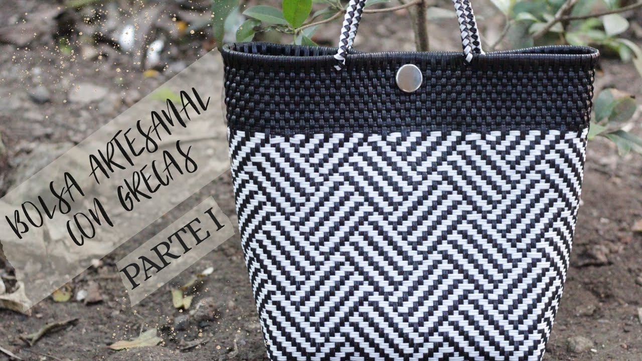 Cómo hacer una bolsa artesanal con grecas | Diseño 1 (parte I)