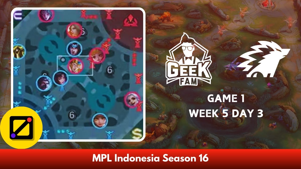 [Mini Map] Geek Fam ID vs ONIC Esports - Game 1 - Week 5 Day 3 - Regular Season - MPL ID S16