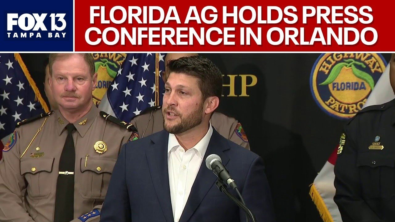 Florida AG James Uthmeier speaks in Orlando