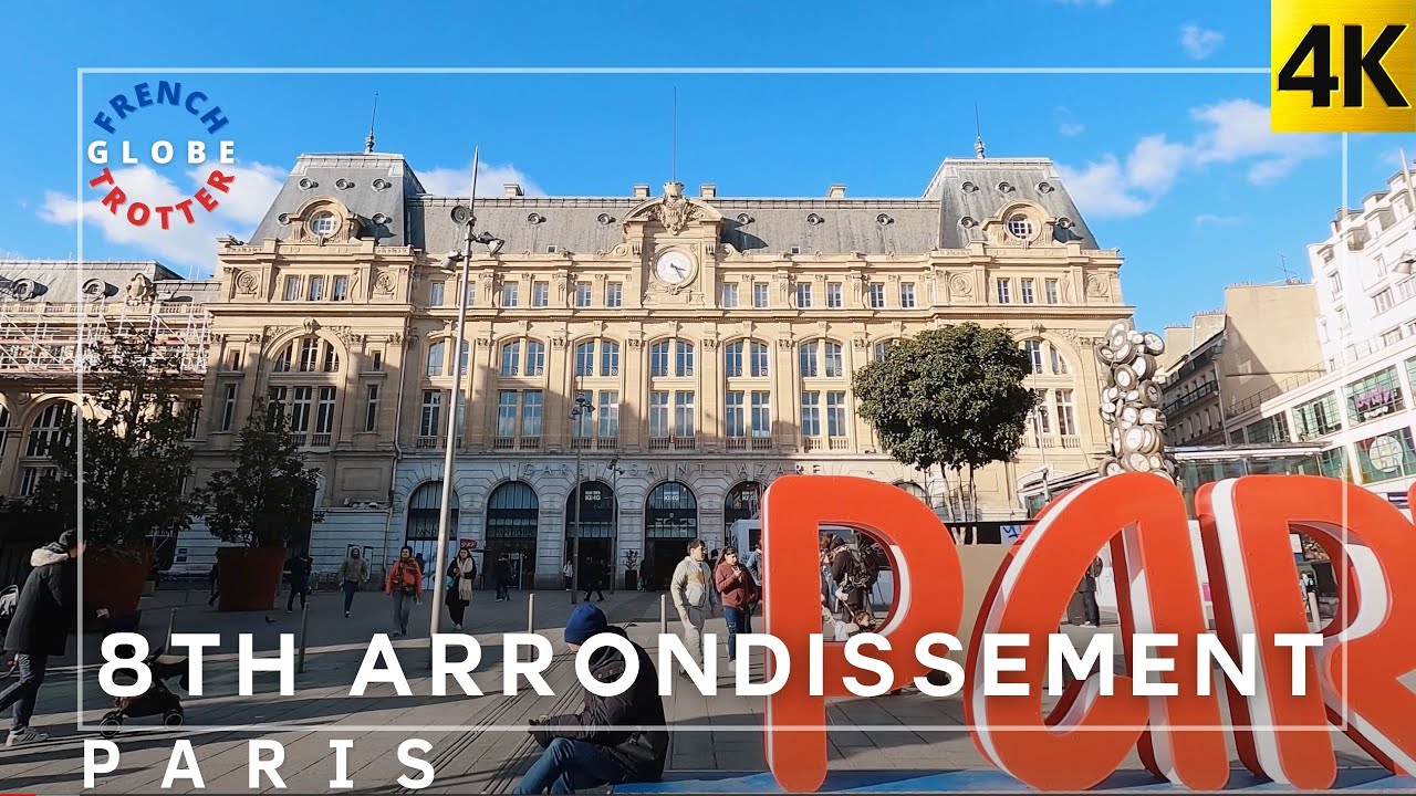 PARIS Walking🇫🇷 Gare Saint Lazare — Passage du Havre— Printemps Boulevard Haussmann—Passage Puteaux