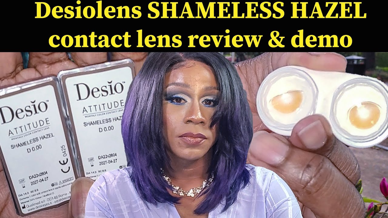 Desiolens SHAMELESS HAZEL contact lens review and demo