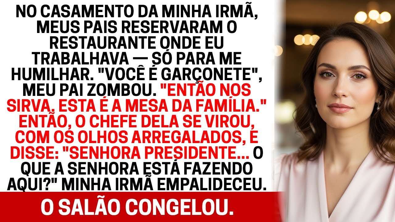 No casamento da minha irmã, zombaram do meu trabalho — até o gerente me chamar de “presidente”