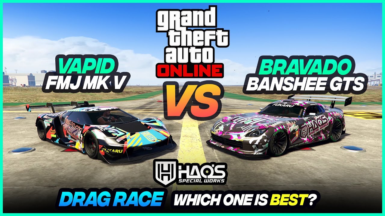 GTA V: Vapid FMJ MK V vs Bravado Banshee GTS, HSW Drag race | Which One is Best?