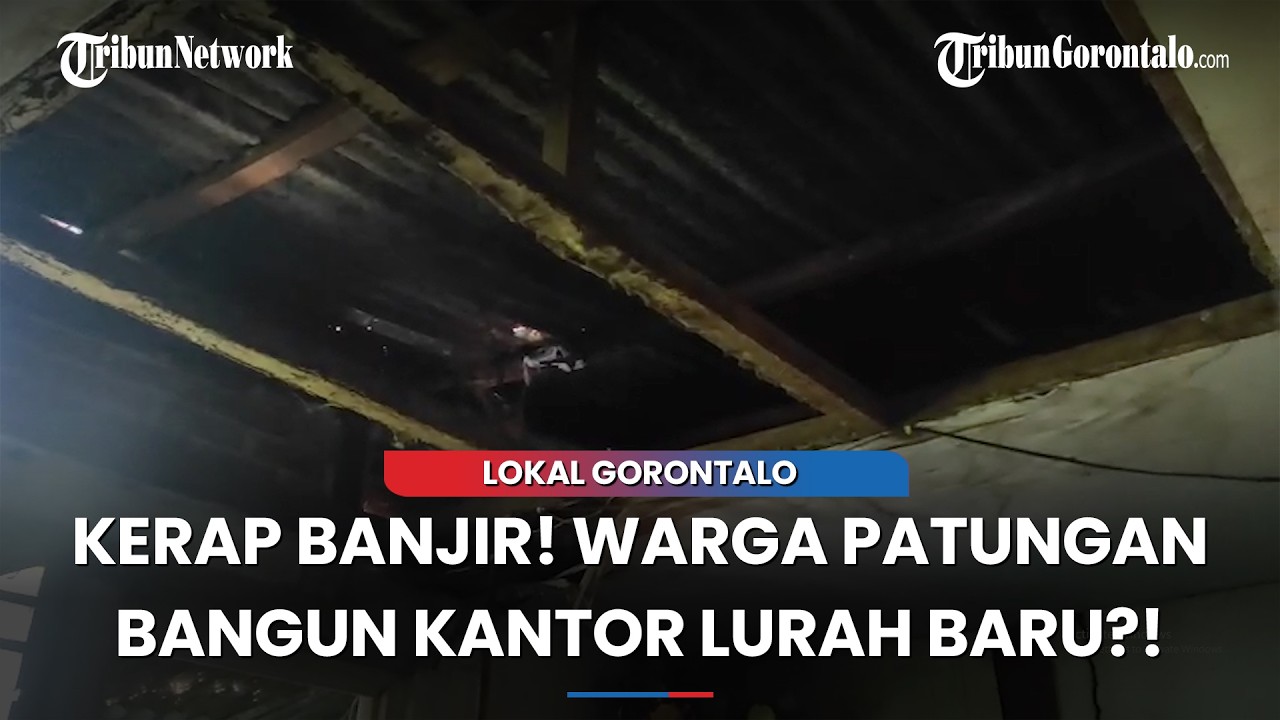 Kantor Lurah Tumbihe Gorontalo Kerap Kebanjiran, Warga Berniat Patungan Bangun Gedung Baru