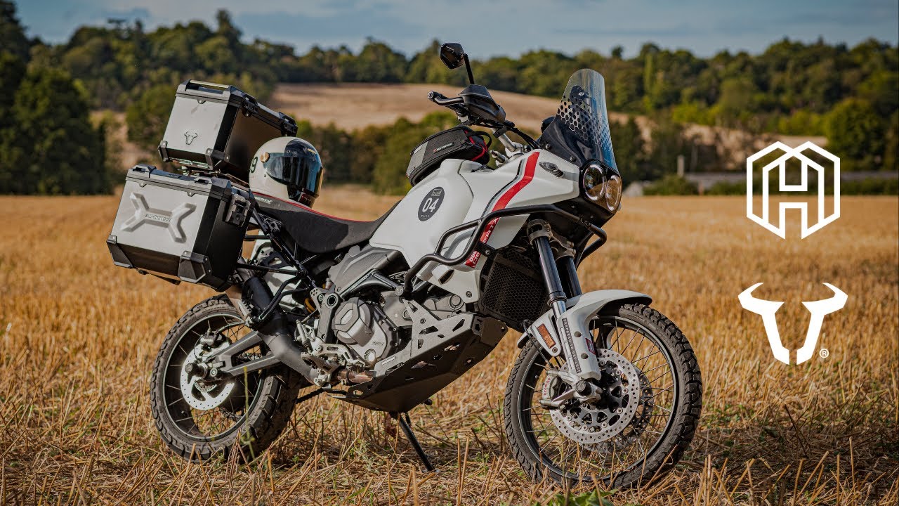 Ducati Desert X Adventure Bike Build | SW Motech Protection & Luggage with Ben Bowers