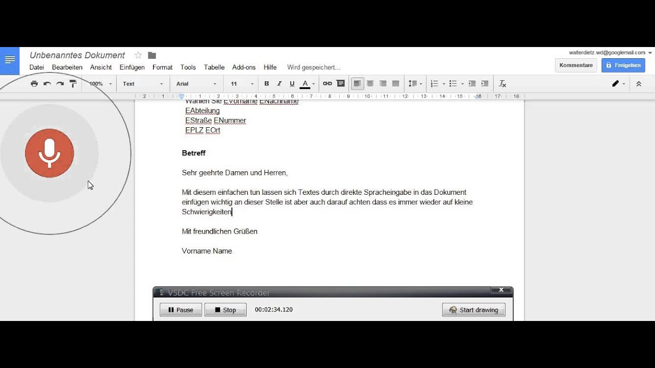 Google Docs: Online Textverarbetiung - Briefe sprechen