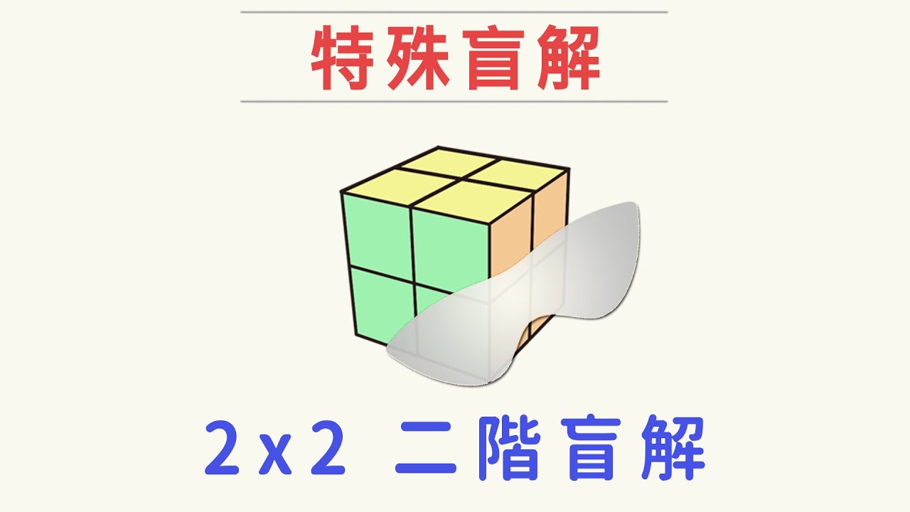 2x2 二階魔術方塊盲解 | 一小時學盲解 特殊盲解教學