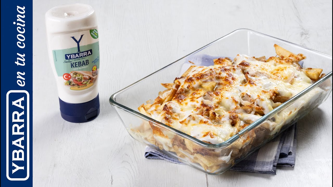 Patatas kebab con salsa kebab Ybarra 🍟🥙 - Aperitivos fáciles