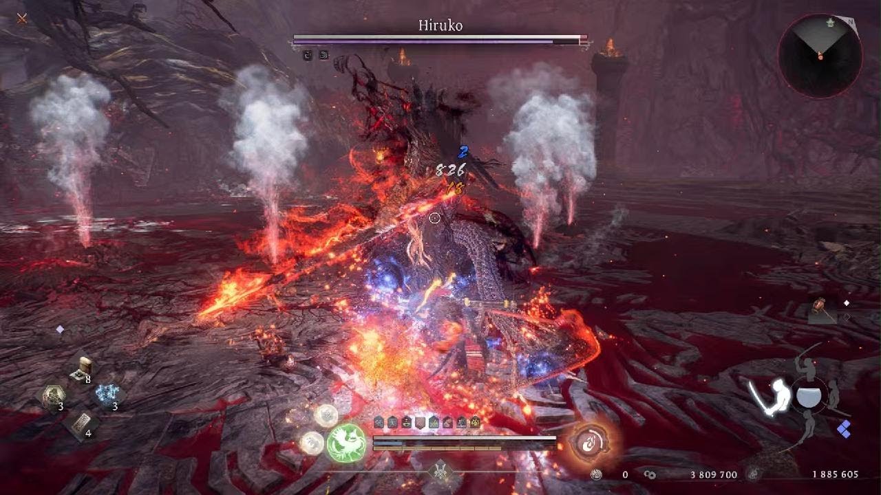 Nioh 3_build hacha/boss hiruko