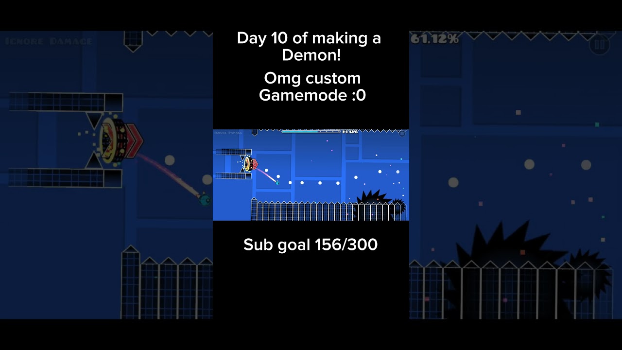 Day 10!!!!!! Thanks everyone for all the support #geometrydash #gd #leveldesign #leveleditor #gaming