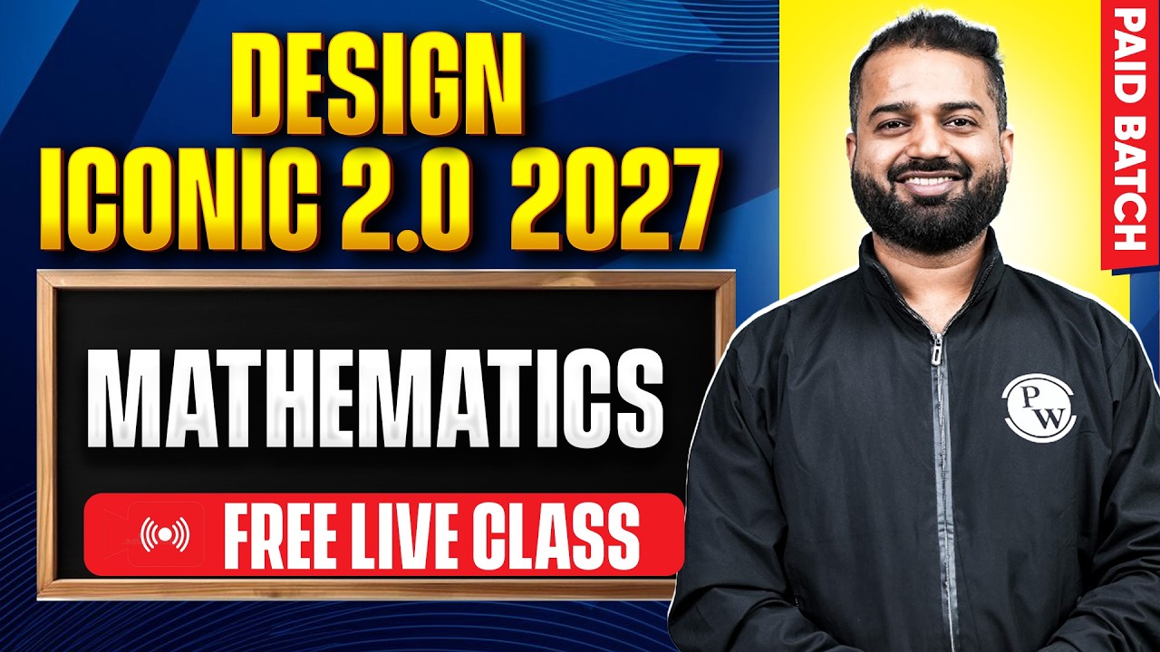 Mathematics | Design Iconic 2.0 2027 | NIFT, NID, UCEED | Free Demo Class