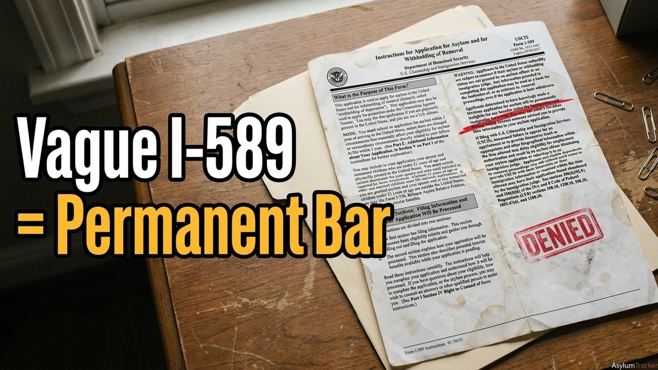 The I-589 Burden of Proof: Why 