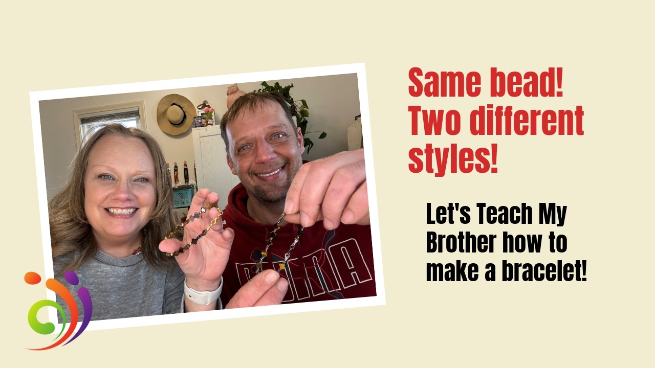 His and Her Bracelets! Beading with my Brother!