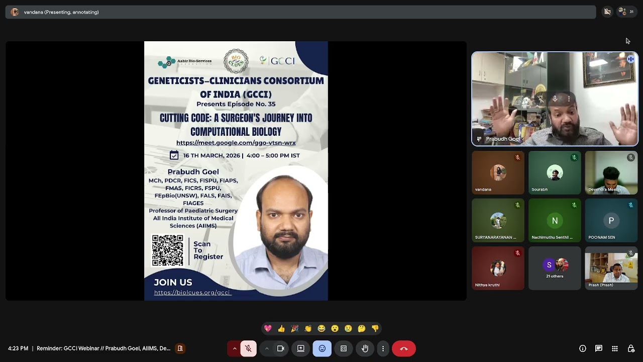 Prabudh Goel| GCCI Talk: Cutting Code: A Surgeon's Journey into Computational Biology