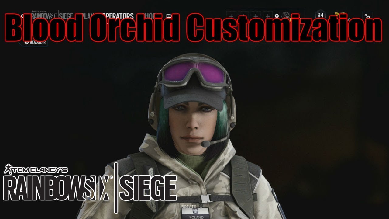 Blood Orchid Operator Customization!- Rainbow Six Siege