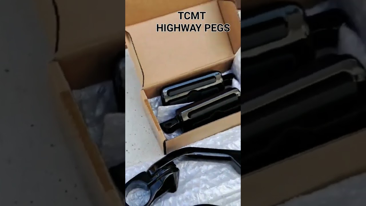 Подножки TCMT Highway. Глянцево-чёрные. 