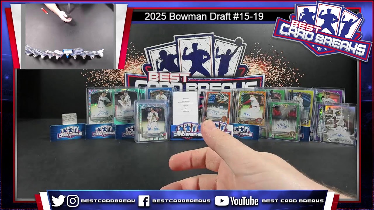 2025 Bowman Draft #15-19 - FIVE CASE Pick Your Player - 1/28/26